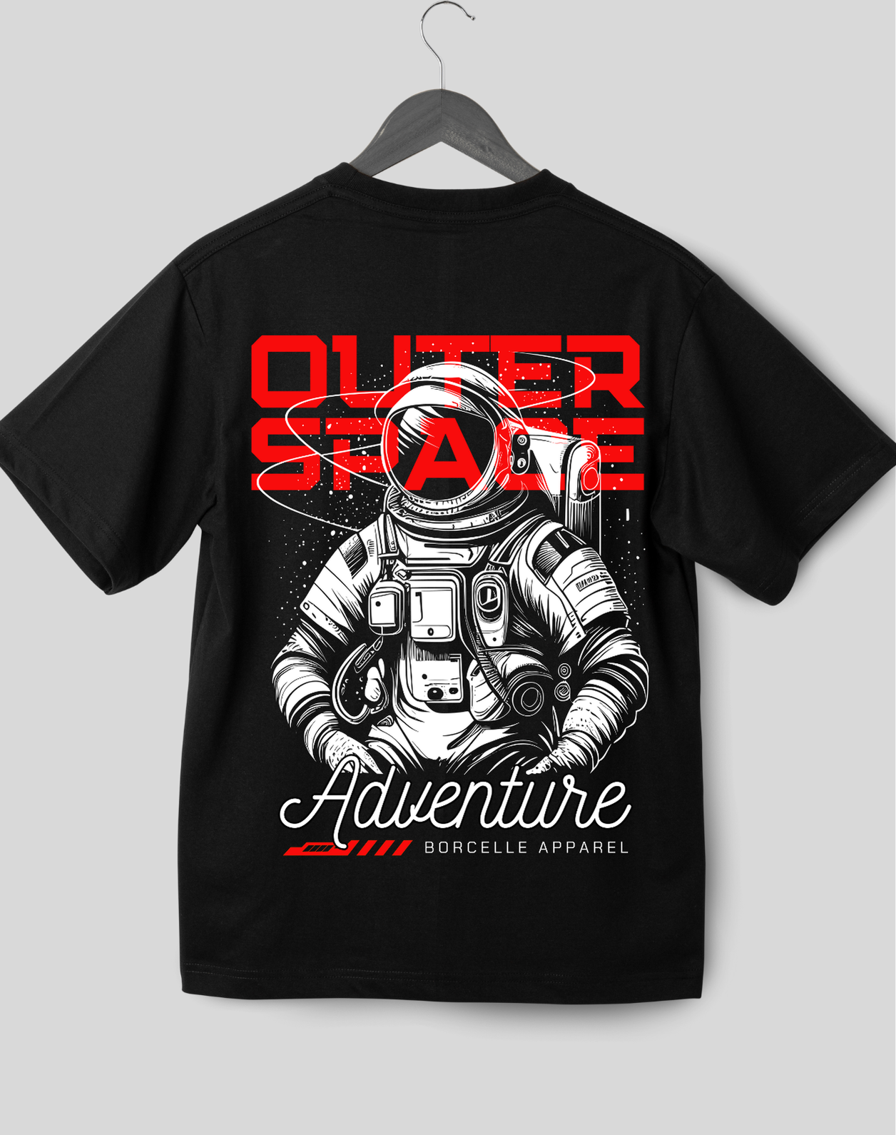 Printed Cotton Space Half Seelve T-shirt