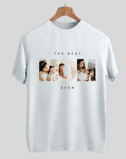 Printed Cotton Mom's Half-Sleeve T-shirt