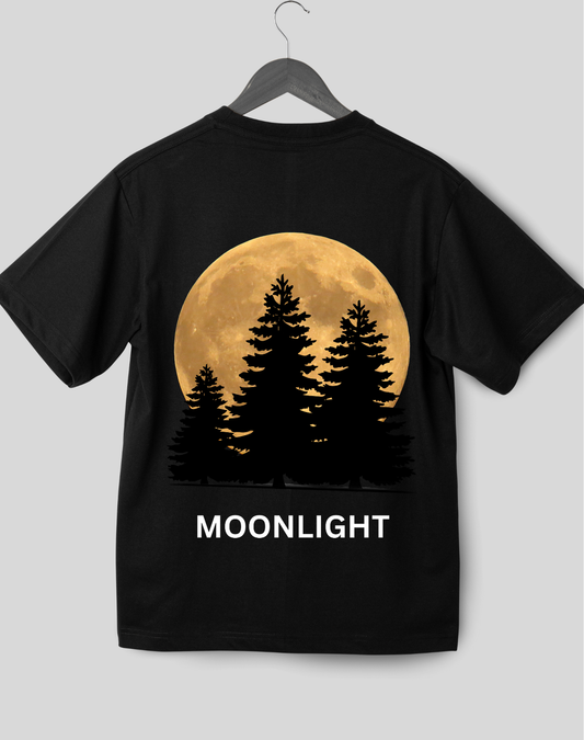 Printed Cotton Moon Light Half Selve T-shirt