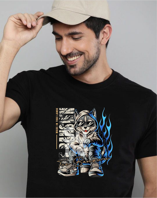 printed cotton  t-shirt Half sleeve